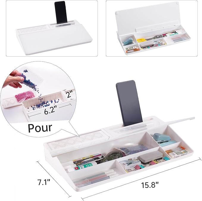 Small Glass Desktop Whiteboard Dry-Erase-Board - Image 4
