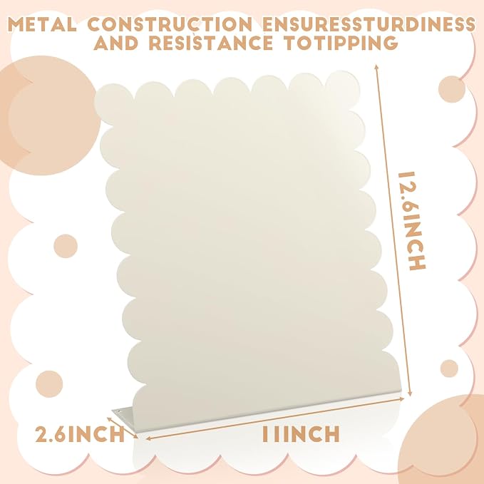 Gueevin 2 Pcs Magnet Board Standing Magnetic Metal Board - Image 3
