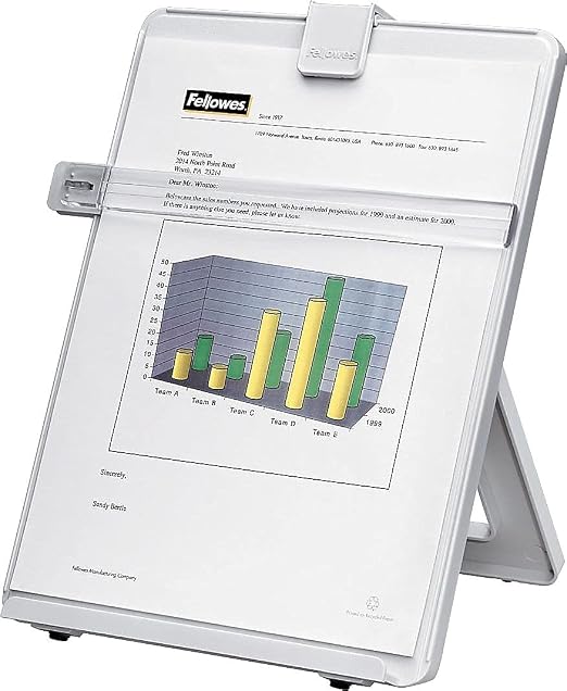 Fellowes 21103 Non-Magnetic Desktop Copyholder, 125 Sheet Capacity - Image 3