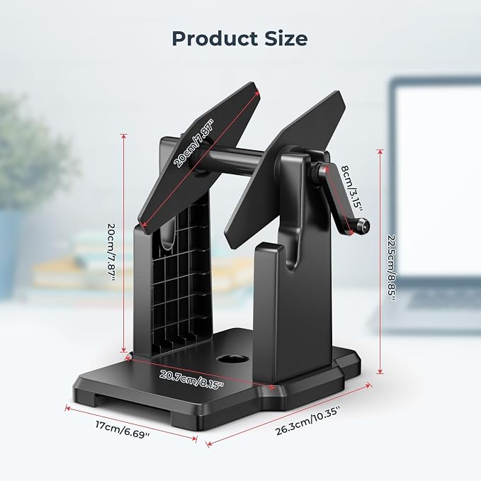 MUNBYN External Rolls Label Holder, 2 in 1 Fan-Fold Stack Paper Holder - Image 6