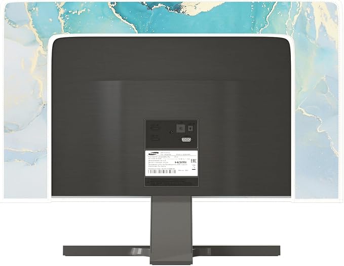 Baocicco Blue Green Marble Monitor Dust Cover 22, 25 Inch Creative Anti-Static - Image 3