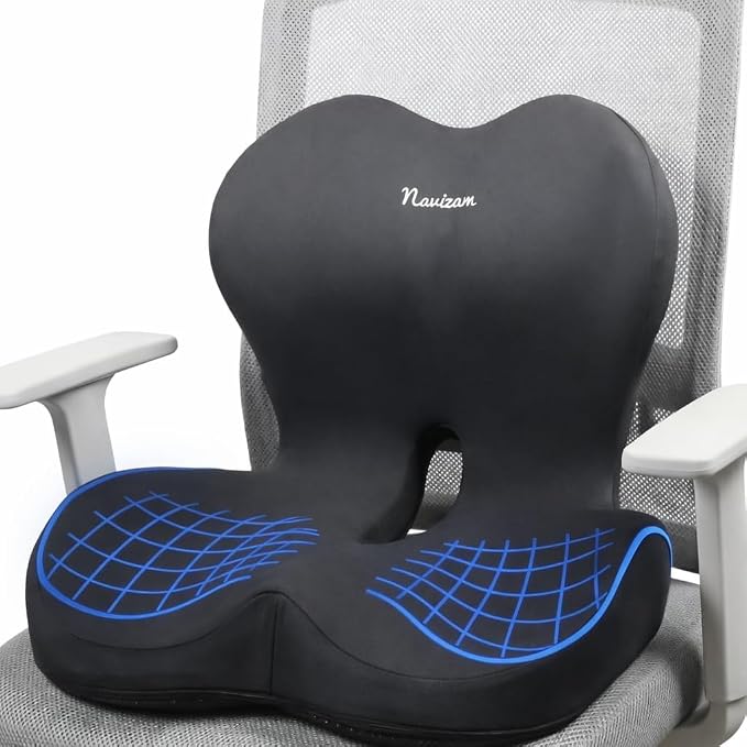 Navizam Lumbar Support Pillow for Office Chair – Seat Cushions for Office Chairs by Navizam