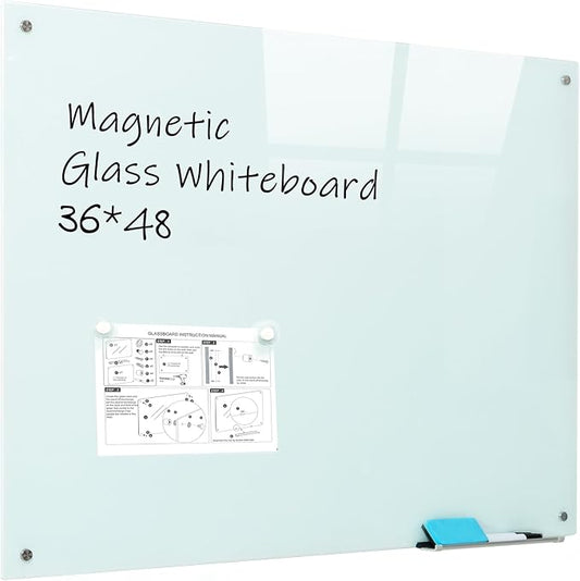 Magnetic Dry Erase Glass WhiteBoard by JYYPWB