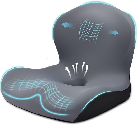 Seat Cushion for Office Chair and Car, L-Shaped Ergonomic Car Seat Cushions by Unknown