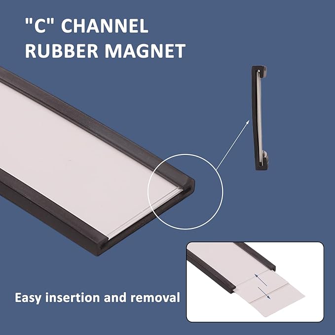 Magnetic Labels, 1x2 Inch C-Shape Magnetic Tool Box Labels, Magnetic Label - Image 5