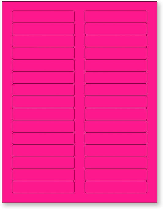 NextDayLabels - 8-1/2 x 11 Neon Color High Light Fluorescent Labels by NextDayLabels