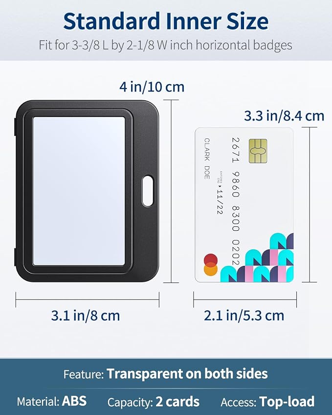 Uniclife 1 Pack ID Badge Holder - Image 7