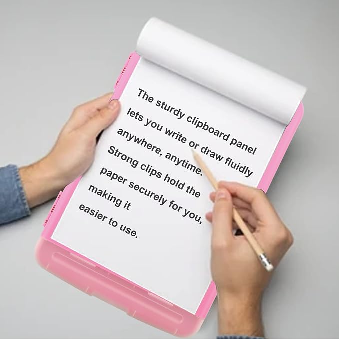 HWPRATO Clipboards with Compartment Clipboard Organizer Plastic Foldable File - Image 7