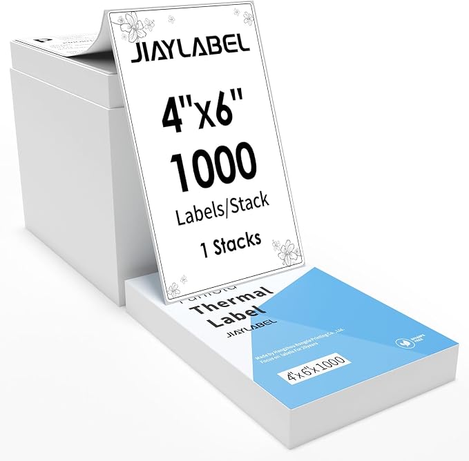 4x6 Thermal Shipping Label Mailing Stickers Paper by JIAYLABEL