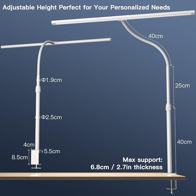 EYOCEAN Desk Lamp, 31.5" Desk Light - Image 5