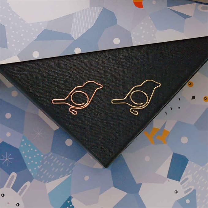OWLFAVO 40pcs Bird Shape Paper Clips - Image 3