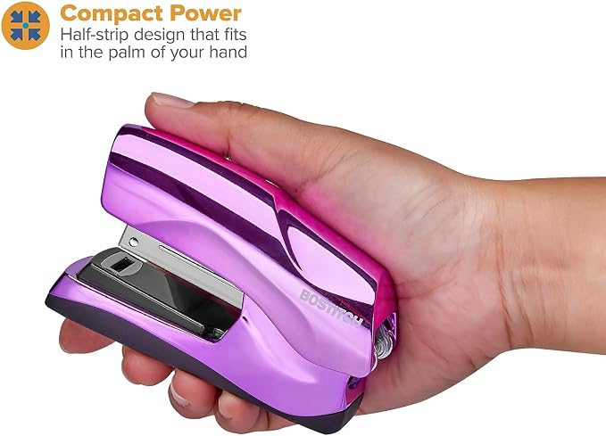 Bostitch Office Heavy Duty Stapler, 40 Sheet Capacity, No Jam, Half Strip - Image 2