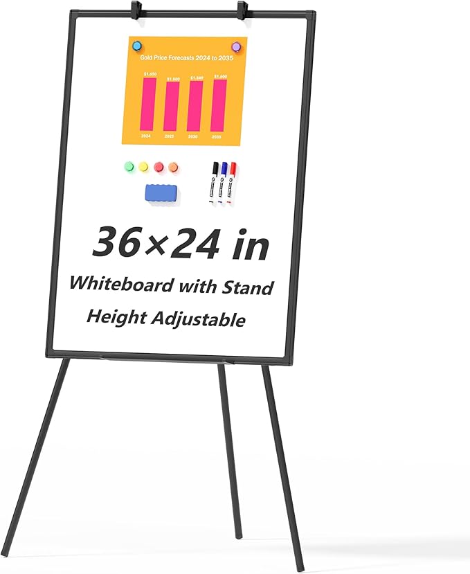Large Whiteboard Easel with Stand by Neatsure