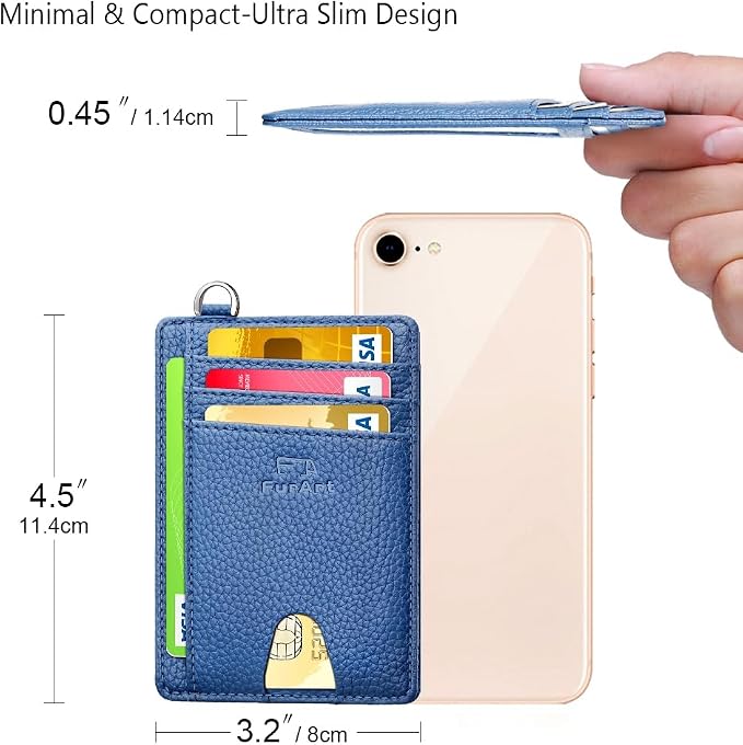 FurArt Slim Minimalist Wallet RFID Credit Card Holder - Image 3