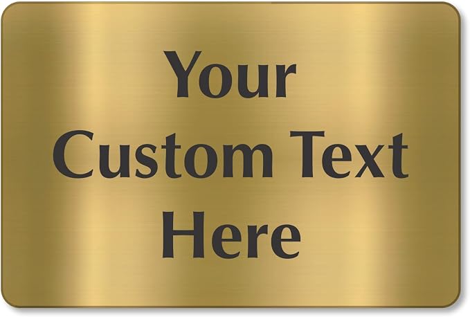 SmartSign Custom Brass Sign - Image 5