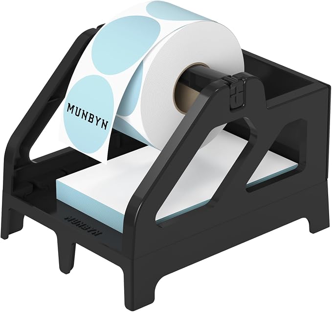 MUNBYN Label Holder for Rolls and Fan-Fold Labels, For Desktop Thermal Printer by MUNBYN