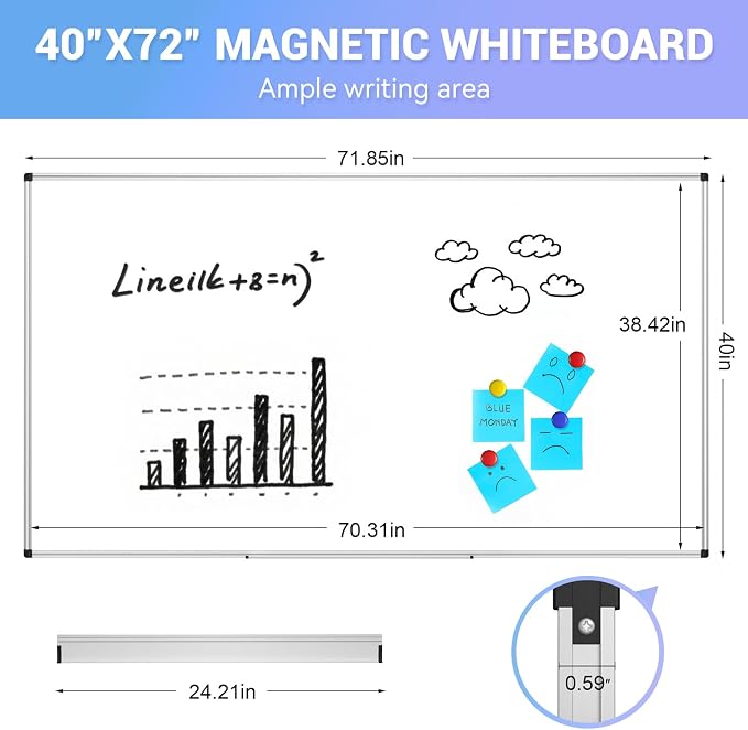 Magnetic Dry Erase Whiteboard - Image 3