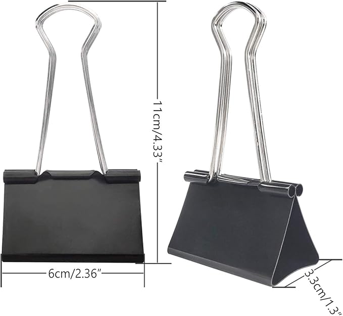 DSTELIN Extra Large Binder Clips 2.4-Inch, Big Paper Clamps - Image 2