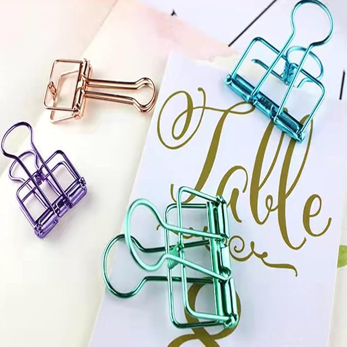 20PCS Medium Metal Binder Clips - Image 6