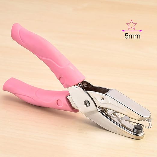 Star Shape Single Paper Hole Punch, 1 Pack 6.3 Inch Length 1/4 Inch of Diameter - Image 2
