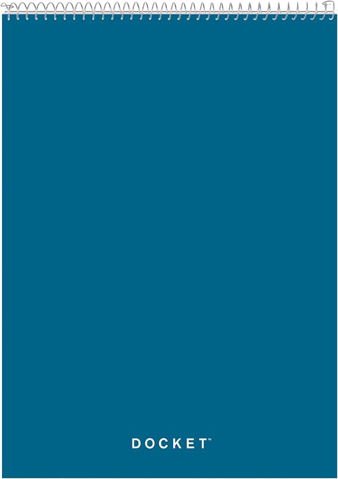 Tops Docket Wire-Bound Writing Pad, 8-1/2" x 11-3/4", Extra-Strong Back by TOPSProducts