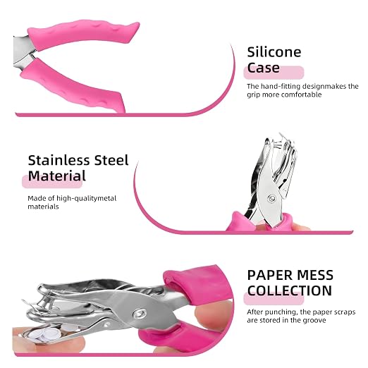 2PCS Single Hole Punch, 1/4" Hole Puncher - Image 3