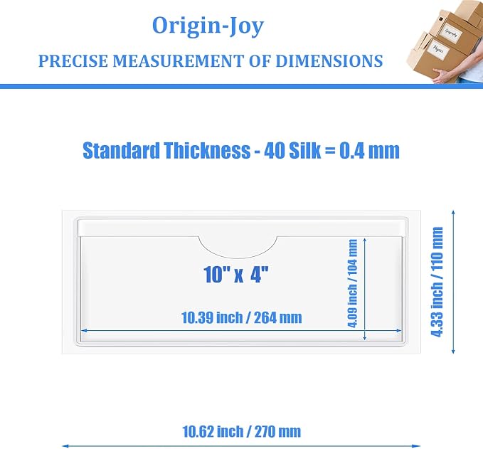 Origin-Joy 35 PCS Self Adhesive Index Card Pockets - Image 2