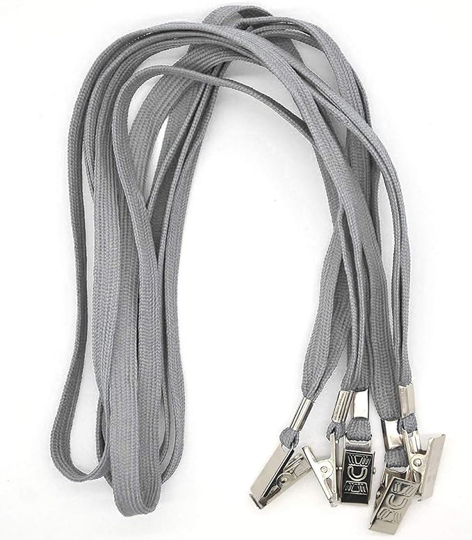 Bird Fiy Gray Lanyards 100 Pack Bulk Badge Lanyards - Image 3