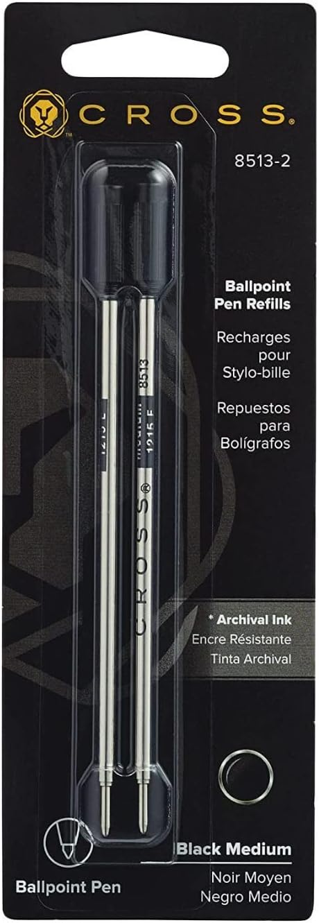 Cross Ballpoint Pen Refills, Medium Point, 2 Per Pack, 3 Packs Total - Image 4