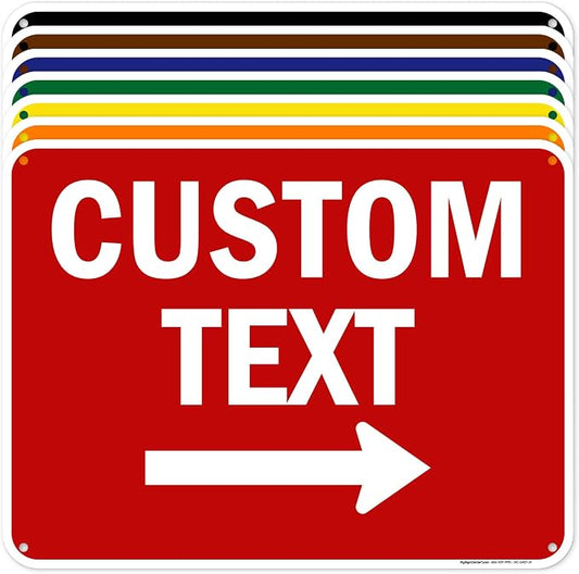 Custom Arrow, Custom Directional Sign, Right Arrow, 18x24 Inches, 55 mil thick by MySignCenter