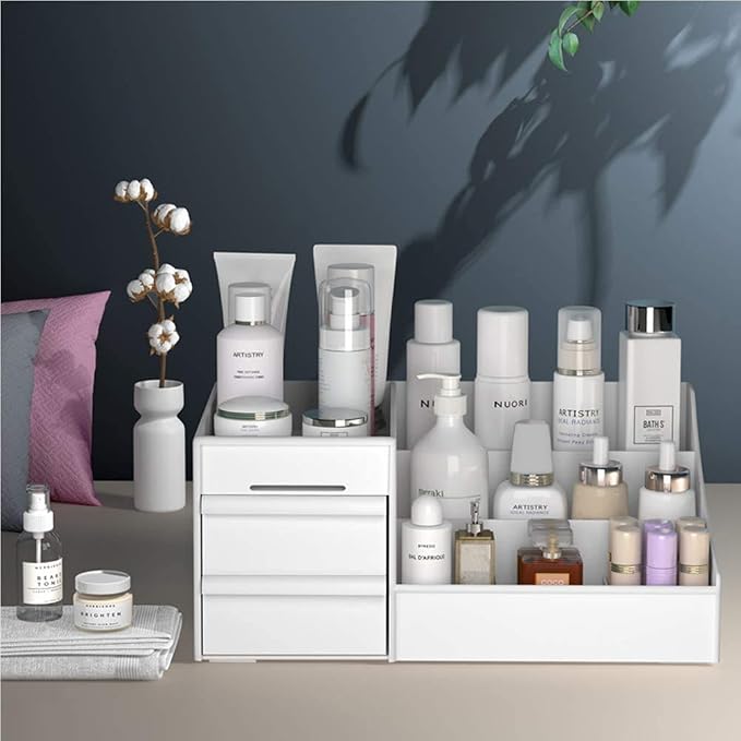 Large Makeup Capacity Cosmetic Storage Box Skin Care Organizer Jewelry - Image 4