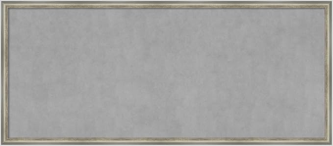 Amanti Art Silver Framed Magnetic Board 22x50 Oversize Vision Board by AmantiArt