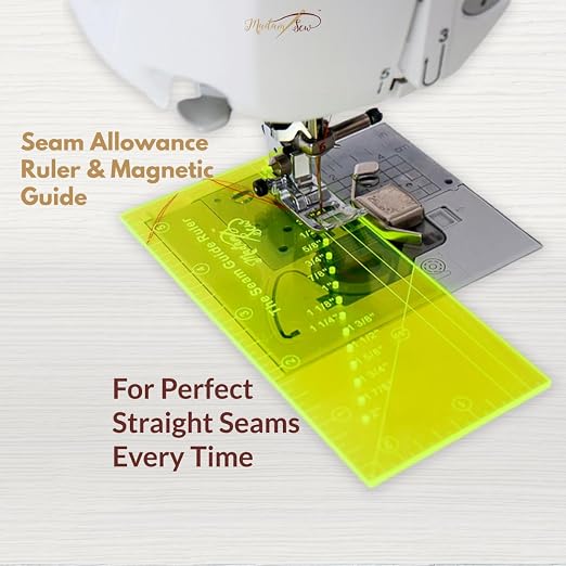 Madam Sew Seam Allowance Ruler & Magnetic Seam Guide - Image 2