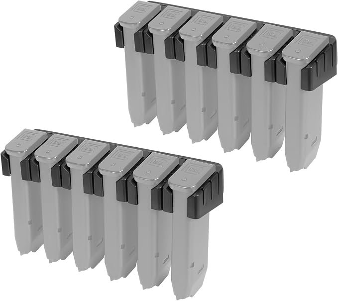 Adoreal Magnetic ABS 6 Standard Double Stack Mag Rack Wall Mount, Wall Magazine by Adoreal