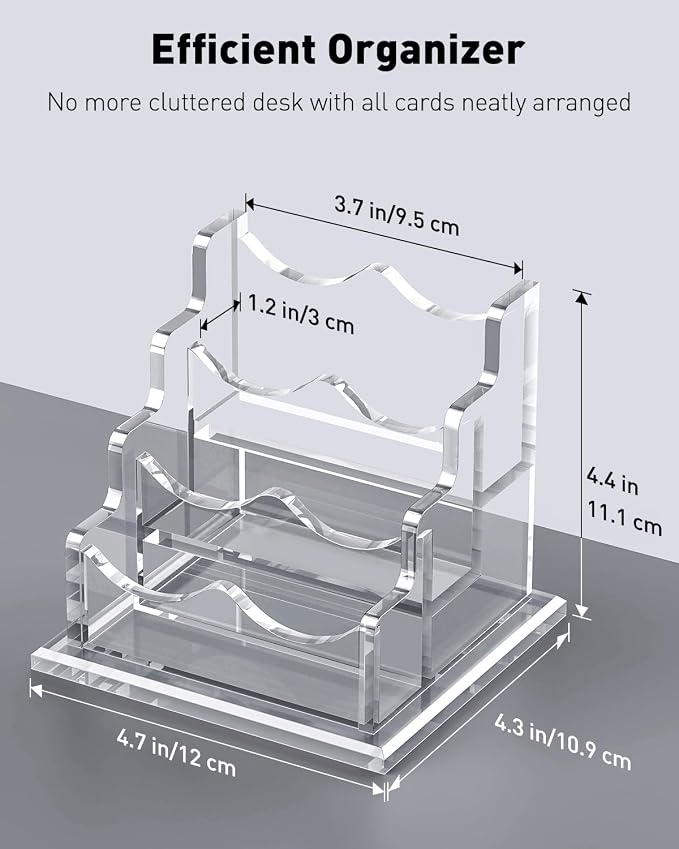Uniclife Acrylic Business Card Holder - Image 6