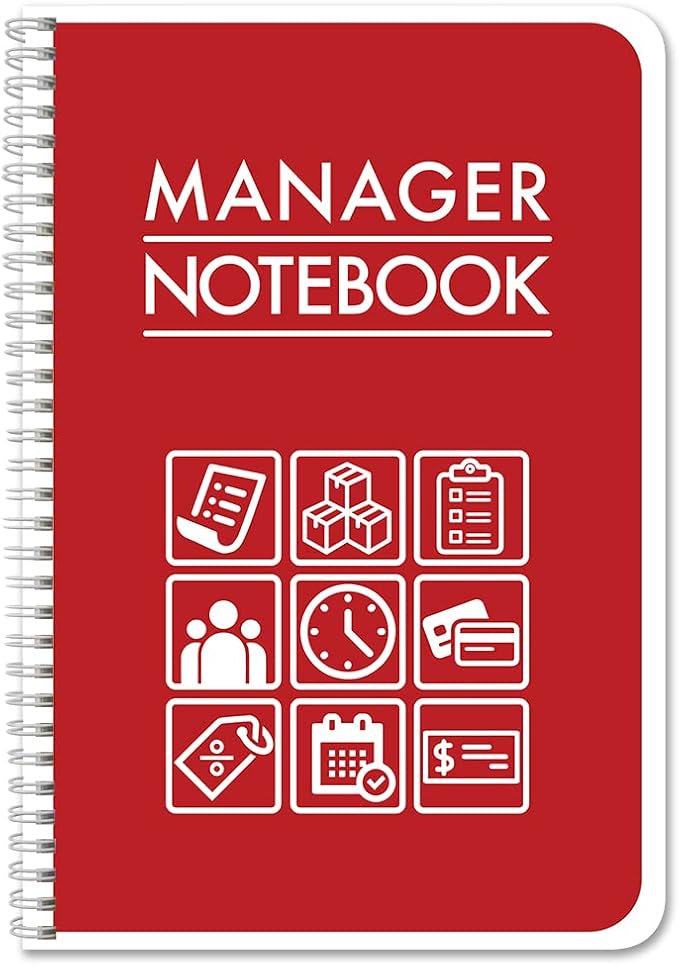 BookFactory Manager Notebook Manager's Log Book Planner Management Logbook by BookFactory