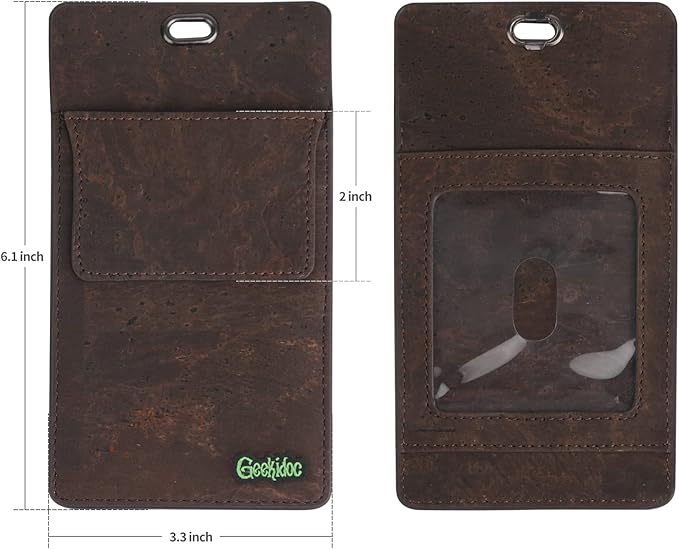 Premium Portuguese Cork Pocket Protector for Men | Multi-Use Pocket Protectors for Shirts and Lab Coats | For Pen, Pencils, Pointers, and More | 1 Pack Brown Pocket Organizer Protector-DeskLoop Office