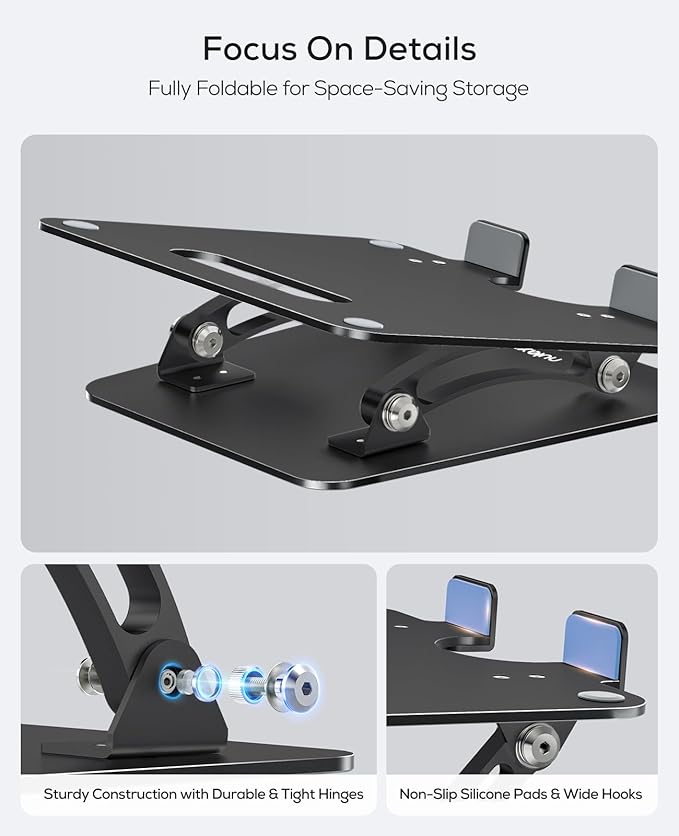 Nulaxy Fully Adjustable Laptop Stand - Image 6