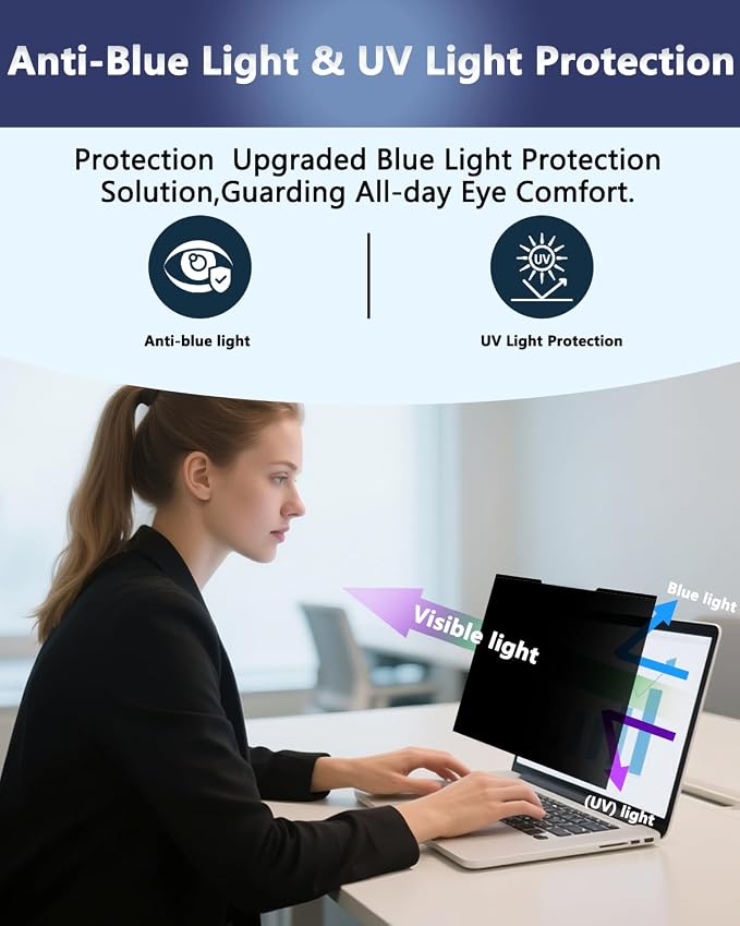 Magnetic Laptop Privacy Screen for 14 Inch 16:10, that Screen Size is 11.87 in - Image 6