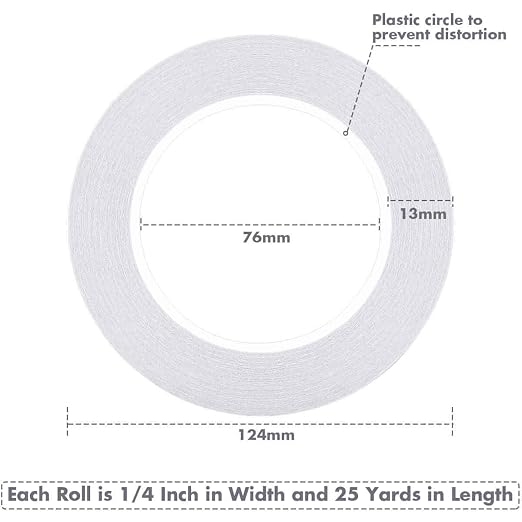 cridoz Double Sided Adhesive Tape, 9 Rolls Double-Side Craft Tape - Image 4
