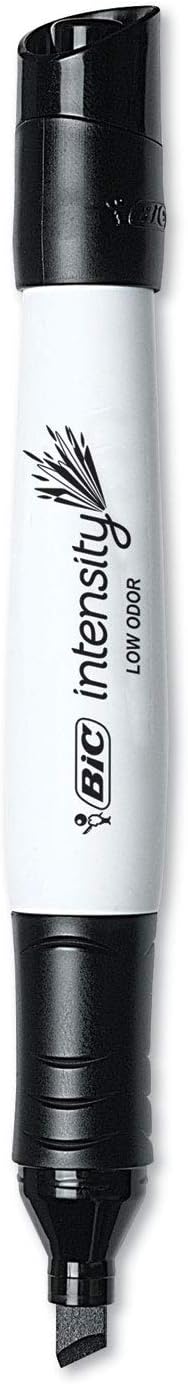 BIC Intensity Black Low Odor Dry Erase Markers, Chisel Tip, 12-Count Pack of - Image 4