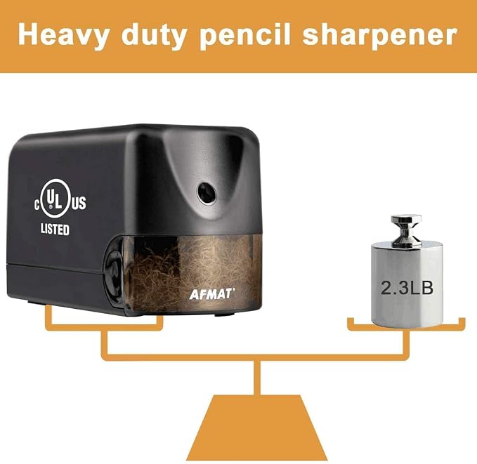 AFMAT 3 Pack Electric Pencil Sharpener, Heavy Duty Pencil Sharpener - Image 4