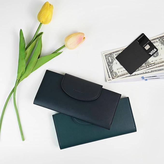 carrotez All-in-One Long Bifold 2-Tier PU Leather Wallet - Image 6