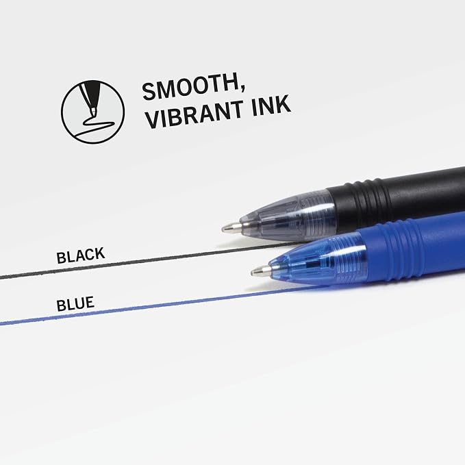 Zebra Pen Z-Grip Retractable Ballpoint Pen, Smooth-Flowing Black and Blue Ink - Image 4