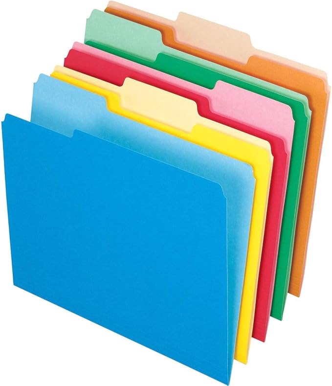 Pendaflex Two-Tone Color File Folders, Letter Size, 1/3 Cut, 100 per Box - Image 8