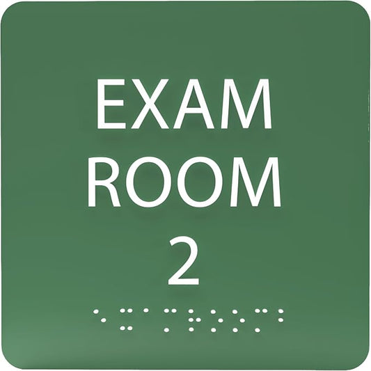6" X6" Exam Room 2 Sign by ADACentralSigns