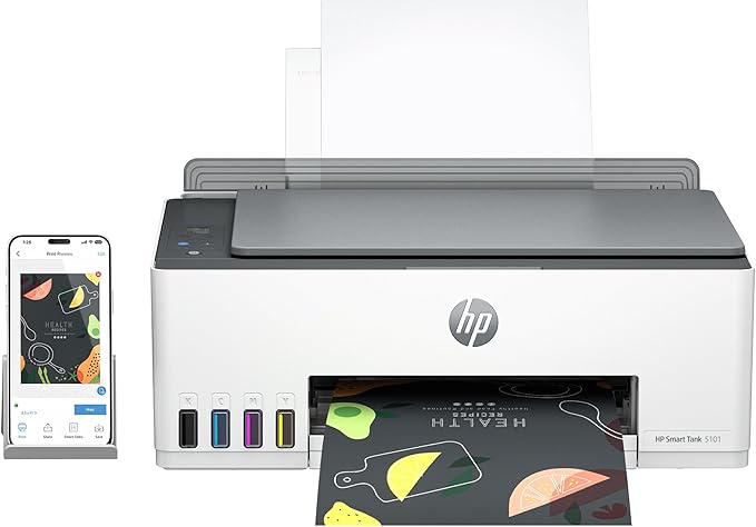 HP Smart Tank 5101 Wireless All-in-One Ink Tank Printer with up to 2 years of ink included (1F3Y0A)-DeskLoop Office