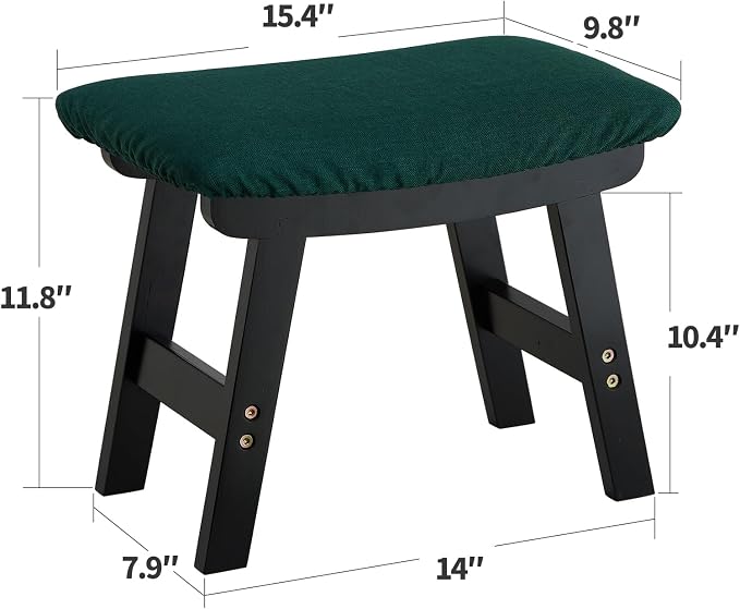 Foot Stool Ottoman Foot Rest Under Desk, Small Stool - Image 2