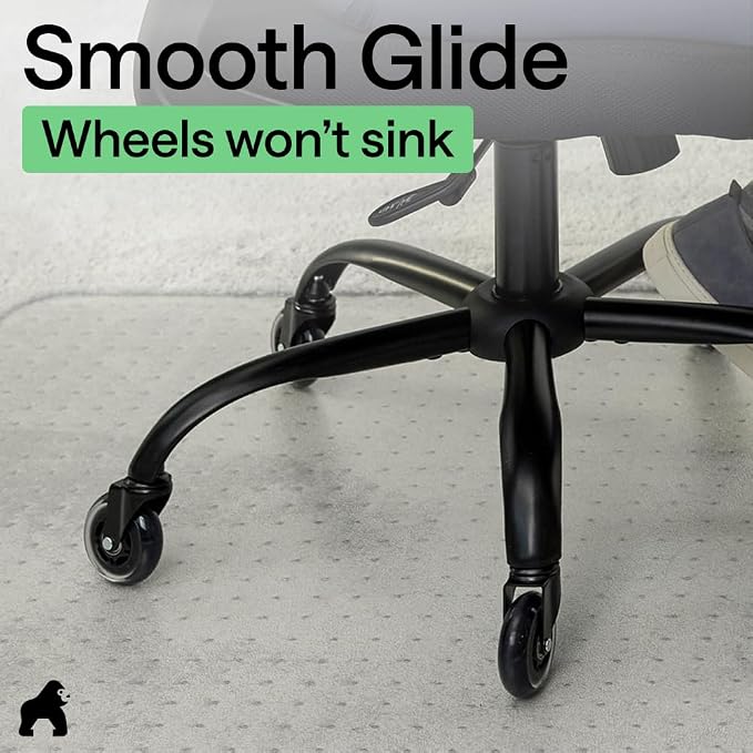 GORILLA GRIP Slip Resistant Clear Office Chair Mat - Image 9