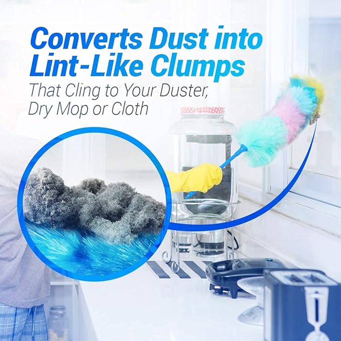 Fuller Brush Duster Spray – 15.5 oz Multi Surface Dust Removing Sprayer - Safe Household Cleaning for Floors, Furniture, Blinds & Car Interiors - 6 Pack-DeskLoop Office